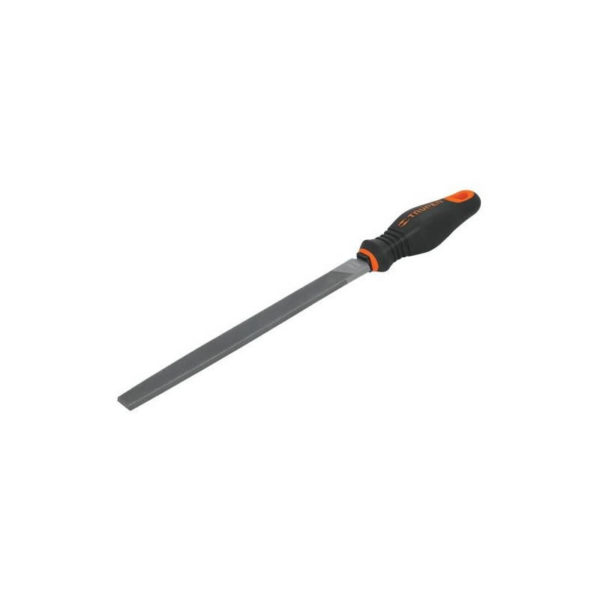 LIMA PLANA BASTARDA 6" CON MANGO DOBLE INYECCIÓN, TRUPER- 15309