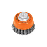 CARDA DE COPA PARA ESMERIL ALAMBRE TRENZADO FINO, 4" 14187