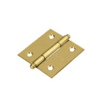 BISAGRA CUADRADA 2", ACERO LATONADO, REDONDA 43230