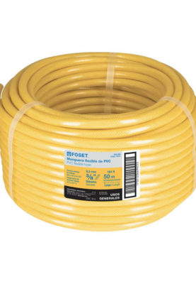 METRO DE MANGUERA FLEXIBLE PARA GAS 3/8" AMARILLA SIN CONEXIÓN, 45015