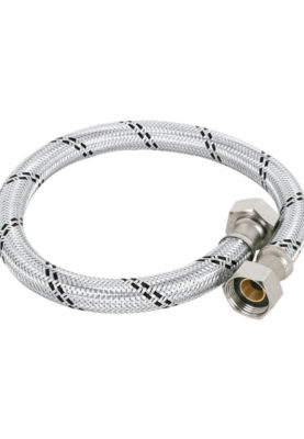MANGUERA PARA BOILER DE 3/4"X 80 CM, ACERO, 49133