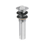 CONTRA P/LAVABO CON REBOSADERO, TIPO MONEDA, CROMO, 1-1/4" 49983