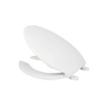 ASIENTO ALARGADO PARA WC, ABIERTO,BLANCO 49905