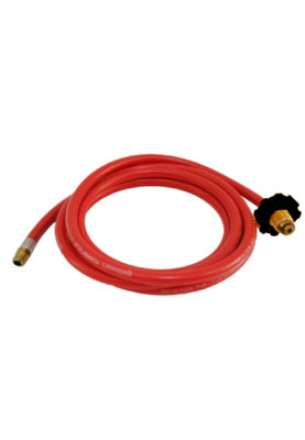 MANGUERA ROJA PARA QUEMADOR 3 MTS.C/ MANERAL NEGRO QUEM3R