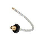 MANGUERA DE HULE, PIGTAIL, 55 CM, ALUMINIO, USOS GENERALES 49513