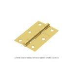 BISAGRA RECTANGULAR 1-1/2", ACERO LATONADO 43193