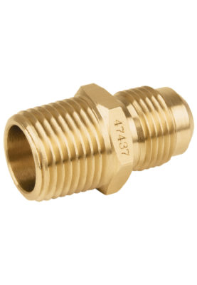 NIPLE TERMINAL DE LATÓN, 3/8" X 1/2" 47434
