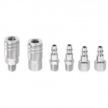 JUEGO DE 4 CONECTORES Y 2 COPLES, COMPRESOR DE AIRE, PRETUL 27030