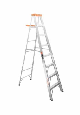 ESCALERA DE TIJERA, TIPO LL, 7 ESCALONES Y BANDEJA 10337