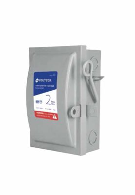 INTERRUPTOR DE SEGURIDAD 2 POLOS, 30 A, VOLTECK 46020
