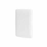 PLACA DE ABS, CIEGA, LINEA ITALIANA, COLOR BLANCO 46141
