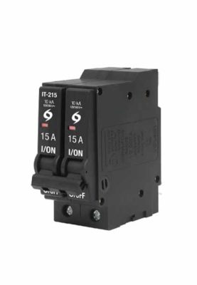 INTERRUPTOR TERMOMAGNÉTICO 2 POLOS 15 A, VOLTECK-  46703
