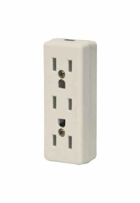 MULTICONTACTO TRIPLE PARA EXTENSIÓN, 2 POLOS + TIERRA- 46813