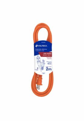 EXTENSIÓN ELÉCTRICA DE USO RUDO 2 M 2X16 AWG, VOLTECK-  48042