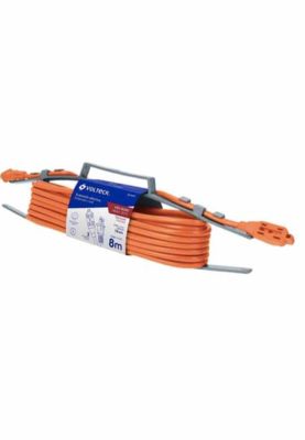 EXTENSIÓN ELÉCTRICA DE USO RUDO 8 M 2X16 AWG, VOLTECK-  48045