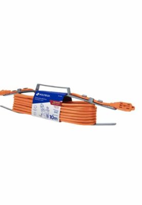 EXTENSIÓN ELÉCTRICA DE USO RUDO 10 M 2X16 AWG, VOLTECK- 48046