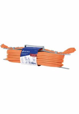 EXTENSIÓN ELÉCTRICA DE USO RUDO 30 M 2X16 AWG, VOLTECK-  48051