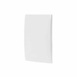PLACA DE ABS CIEGA, LÍNEA OSLO, COLOR BLANCO, VOLTECK-  48306