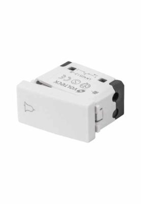 INTERRUPTOR PARA TIMBRE, LÍNEA OSLO, COLOR BLANCO, VOLTECK-  48323
