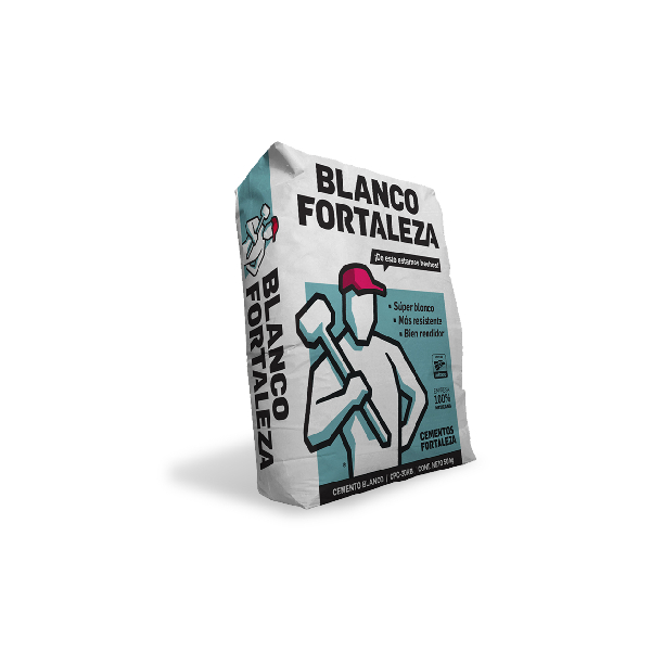 Cemento Blanco Fortaleza, CPC 40, saco de 25kg - Proveedora del Centro