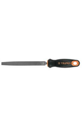 LIMA PLANA MUZA 6" CON MANGO DOBLE INYECCIÓN, TRUPER-  11238