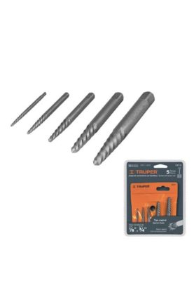 JUEGO EXTRACTORES DE TORNILLOS, 5 PIEZAS 14512