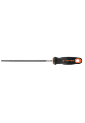 LIMA REDONDA BASTARDA 6" CON MANGO DOBLE INYECCIÓN, TRUPER- 15315