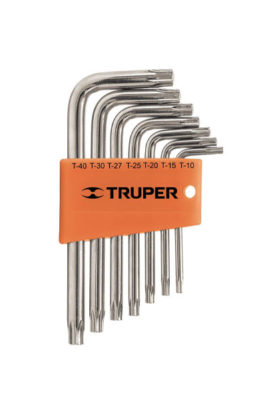 JUEGO DE LLAVES TORX, 7 PIEZAS CON ORGANIZADOR 15552