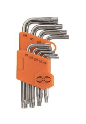 JUEGO DE LLAVES TORX, 9 PIEZAS 15554