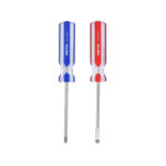 DUO DE DESARMADORES, 1/4X4, MANGO PVC, PRETUL 20210