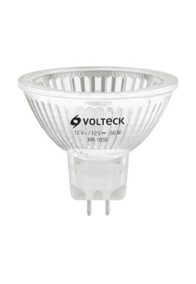 LÁMPARA DE HALÓGENO 50 W TIPO MR 16 BASE GU5.3, VOLTECK- 47253