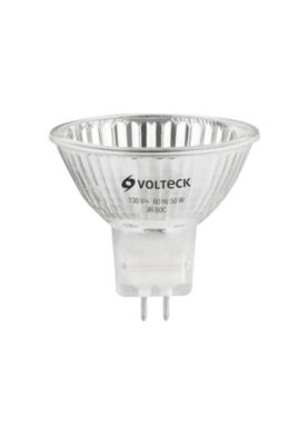 LÁMPARA DE HALÓGENO TRANSP. 50 W TIPO MR16 EN CAJA, VOLTECK-  47254