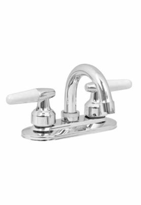 MEZCLADORA PARA LAVABO, MANERALES CONO, CUELLO CURVO, BASIC 49204
