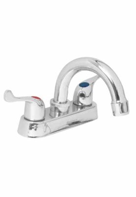 MEZCLADORA PARA LAVABO, MANERALES PALANCA,CUELLO CURVO,BASIC 49279