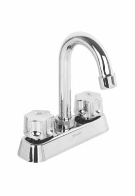 MEZCLADORA PLÁSTICA PARA LAVABO, CUELLO TIPO BAR, BASIC 49288
