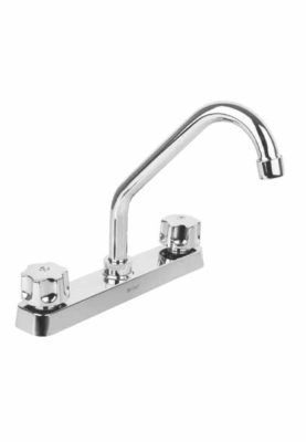 MEZCLADORA PLÁSTICA PARA FREGADERO, CUELLO CORTO, BASIC 49289