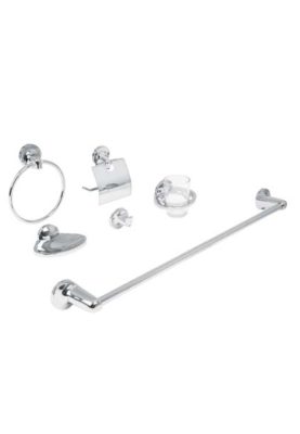 JUEGO ACCESORIOS PARA BAÑO, 6 PIEZAS, AQUA 49395