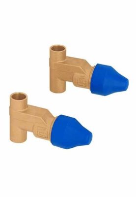 JUEGO 2 LLAVES EMPOTRAR SOLDABLES, CERÁMICO DE 1/4 VUELTA 49600