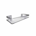 REPISA RECTA ALUINIO SATIN VIDRIO 60 CM. M70212