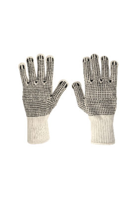 GUANTES DE ALGODÓN CON PUNTOS DE PVC EN PALMA Y DORSO,PRETUL 21830