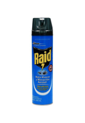 INSECTICIDA RAID AZUL MATA MOSCAS Y MOSQUITOS GDE. 2432