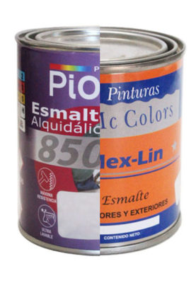 GALON DE ESMALTE 4 LT. COLOR NEGRO PIOCSA O MC COLORS 2570