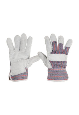 GUANTES DE CARNAZA Y LONETA, UNITALLA, PRETUL 29976