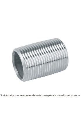 NIPLE, ACERO GALVANIZADO, CUERDA CORRIDA, 1-1/2" FOSET 48790