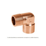 CODO 90° DE COBRE, ROSCA EXTERIOR 3/4"FOSET 49648