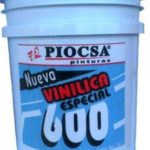 CUBETA DE VINILICA 19 LTS. COLOR BLANCO.ESPECIAL 600 PIOCSA 2604