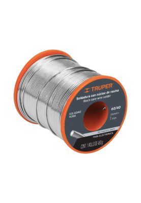 METRO DE SOLDADURA CON NUCLEO RESINA 60/40 PARA ELECTRONICA 14366XM