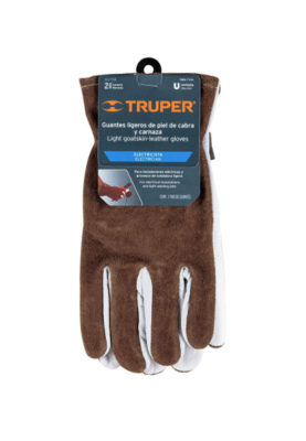 GUANTES DE PIEL DE CABRA CON DORSO DE CARNAZA 14288