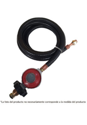 MANGUERA ROJA PARA QUEMADOR 5 MTS.C/ MANERAL NEGRO QUEM5R