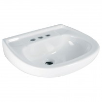 LAVABO CERÁMICO CON REBOSADERO, BLANCO 44002